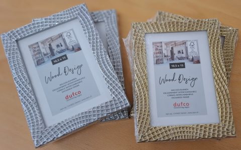 Holzrahmen Silber Gold waffelmuster 10x15cm hochformat Querformat Foto-Express Adliswil