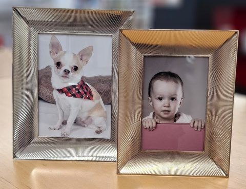 Fotorahmen Metal Silber oder Rosegold 10x15cm und 13x18cm hochformat und Querformat Foto-Express Adliswil