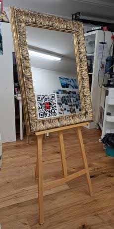 Massrahmen-Spiegel-auf-Staffelei